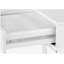 Bureau d'ordinateur, bureau personnel, ordinateur portable, tiroirs de rangement, l 48 po, travail, stratifié blanc, métal blanc, contemporain, moderne-1495682352