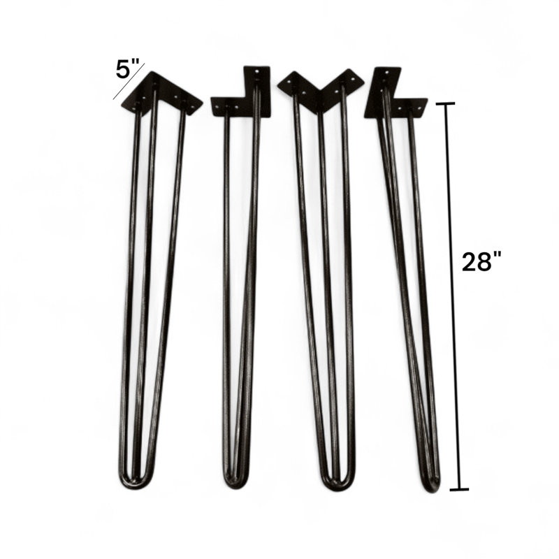Hairpin Table Legs 28" Set Of 4