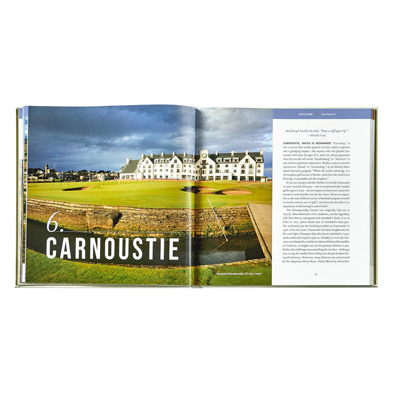 Golfing the British Isles Leather Bound Special Edition Coffee Table Book