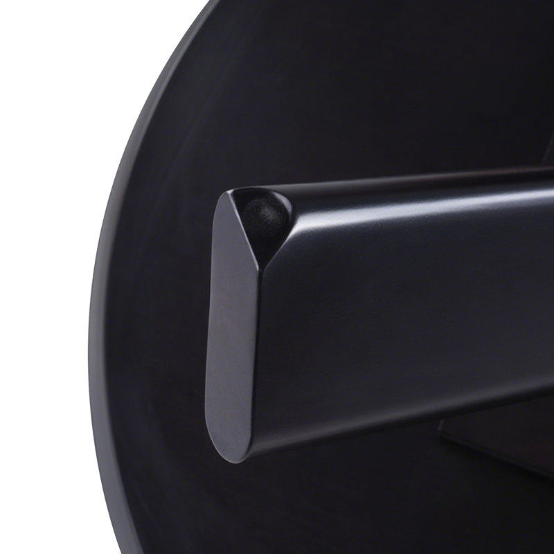 Modern Round Coffee Table, Black