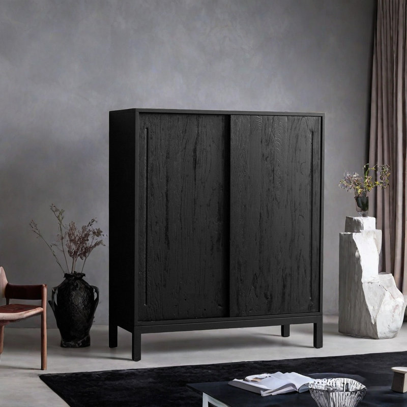 Armoire d'appoint Vintage Classic, Noir