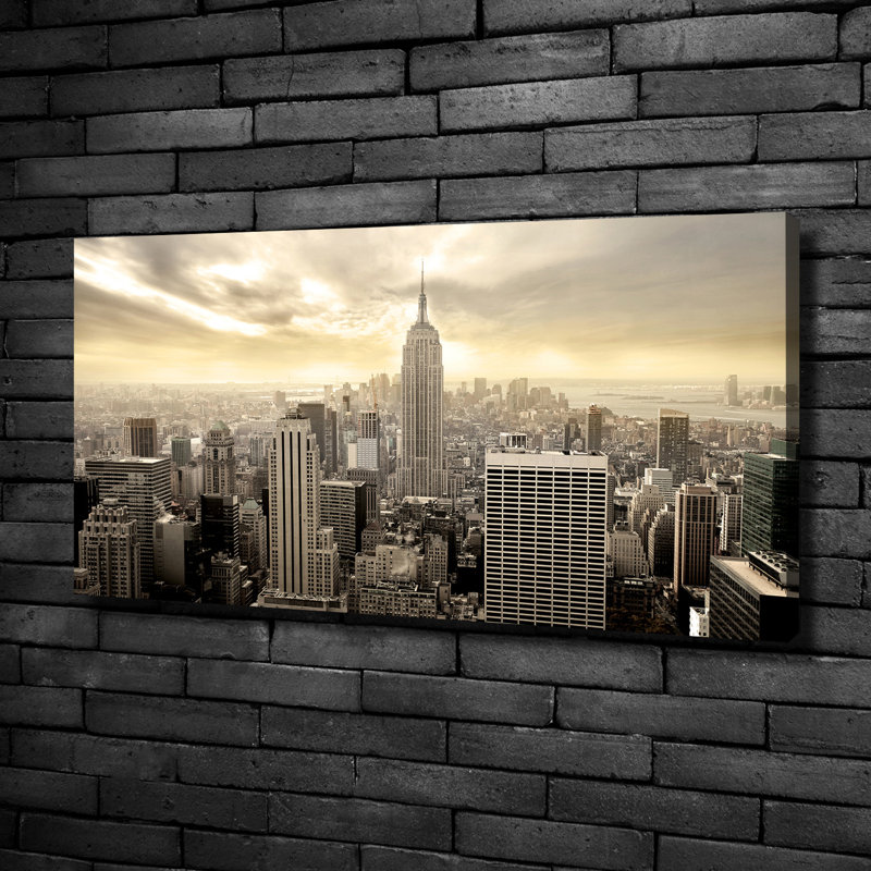 Manhattan New York - Wrapped Canvas Print