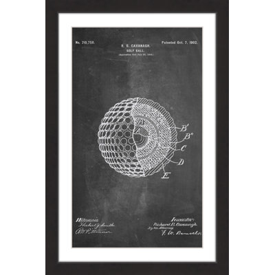 " Golf Ball 1902 Chalk " Print