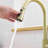 Nickel Gold Kitchen Tap With Deck Plate And Pull-Out , Single Handle, 360 Swirling Spray Conglomeration, Ceramic Filler, Stainless Steel, Classic Faucets Sink Faucet & Pull Out Rotating Stream,-1088084617