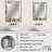 White and gold champagne flow III - Champagne Wall Mirror, Traditional Decorative Mirror, Printed Metal Art-1924431218