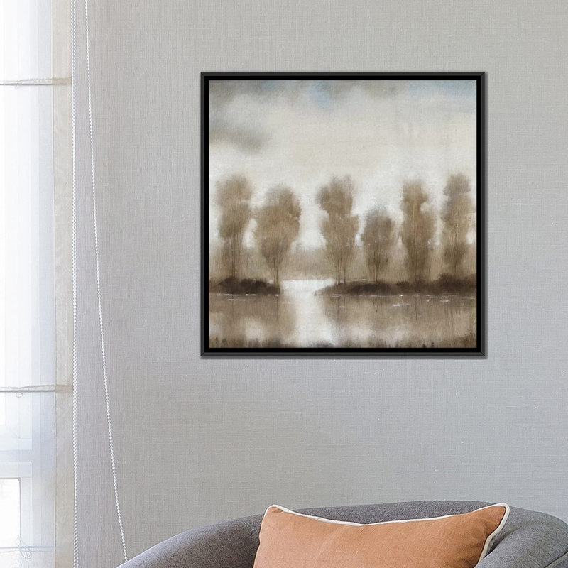 « i », reproduction d’art sur toile tendue Subtle Reflection, H 18 po x l 18 po x P 1,5 po, Toile avec cadre noir