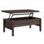 Table basse avec plateau relevable