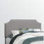 Lit tapissier double aspect gris Willand