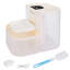 Fontaine à eau intelligente pour animaux de compagnie, distributeur d'eau automatique pour chats, fontaine à eau sans fil rechargeable pour chiens, remplissage automatique, 3 volumes réglables, 3 intervalles de remplissage.