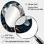 Miroir mural doré doré et pivoine bleue-589505786