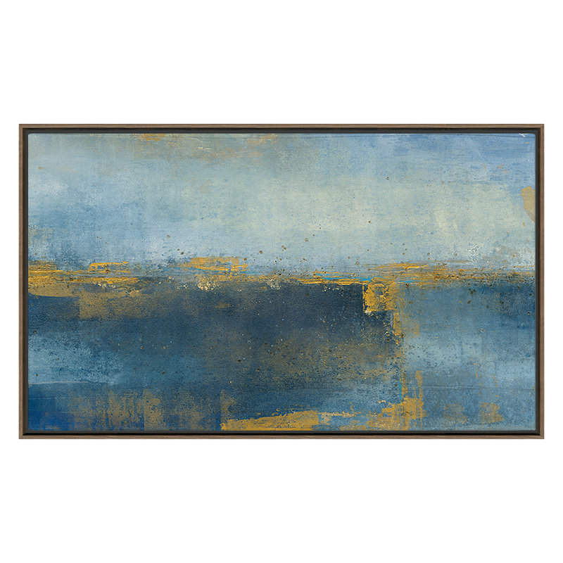 Maritime Blues 2 Print by Maeve Harris, Walnut, 40" H x 65" W