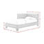 Lit simple d'angle en polyuréthane brun Julesburg
