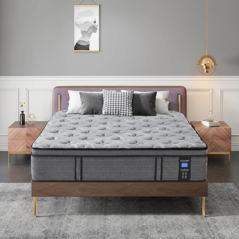 Hasegawa 14" Firm Euro Top Hybrid Mattress with Gel Memory Foam, King