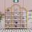 5 Tiers Office Bookcase Bookshelf,Display Shelf With Round Top