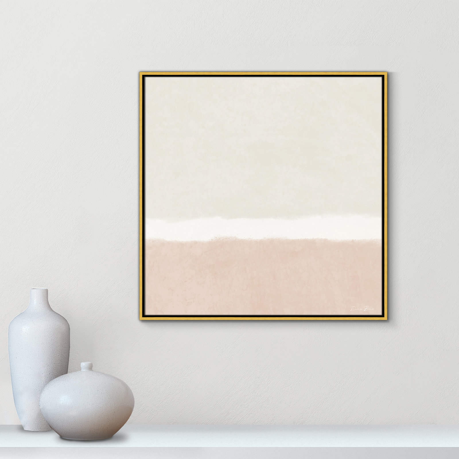 Willadeene "Slate I" Print, 31.5" H x 31.5" W, Gold Framed