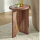 Shayne Solid Wood Abstract End Table