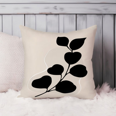 Botanical Plant Beige Botanicals Leaves Modern