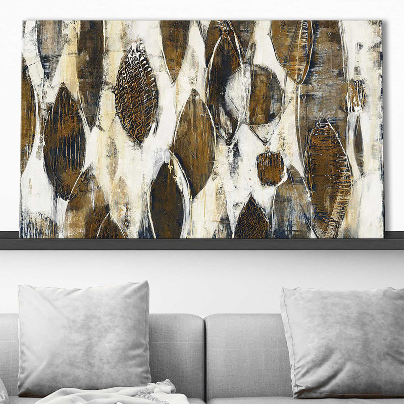 Down to Earth - Peinture à cadre flottant, Toile tendue, H 18 po x l 30 po x P 1 po
