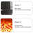 Black Solid Wood Freestanding Fireplace