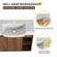 Bathroom Vanity Set, Single Wall Mounted Bathroom Vanity With Ceramic Basin Sink Top, Floating Vanity With 1 Door And Shelf-827477534-827477533