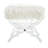 Giselle Faux Fur Acrylic X-Leg Bench-27327236