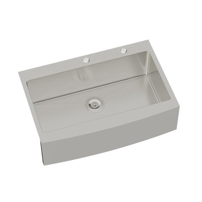 Éviers de cuisine profonds de 84 cm (33 po), évier de style ferme en acier inoxydable de calibre 16 pour la maison