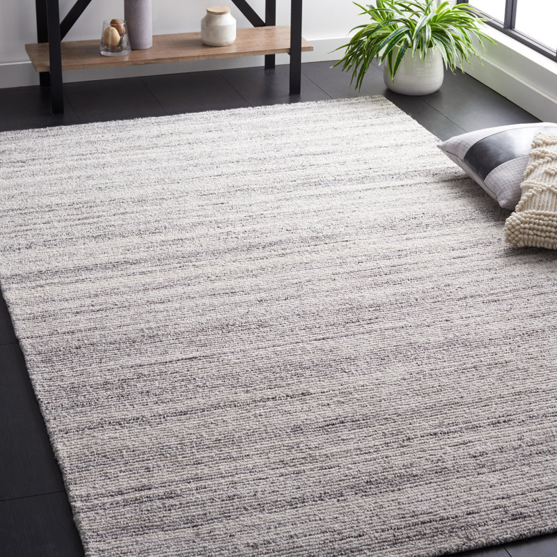 Tiaisha Hand Tufted Performance Striped Rug, Rectangle 4' x 6'