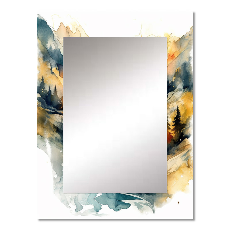 Nature'S Nordic Beauty III - Traditional Wall Mirror, 32 po x 24 po