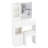 29.2" Left Drawer Vanity With Cushioned Stool, Built - In 2 Ac+2 Power Station, Hair Dryer Bracket, Extra Large Touch Switch Led Mirror Tri Color Lighting And Adjustable Brightness, For Small