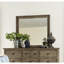 Miroir caché 43 po, finition gris verger, sans assemblage, verre biseauté, transitionnel, maison, fabriqué en bois de peuplier et de placages, gris 43 po x 2 po x 38 po, composé de