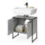 60Cm Free-Standing Single Bathroom Vanity Base Only-59480154