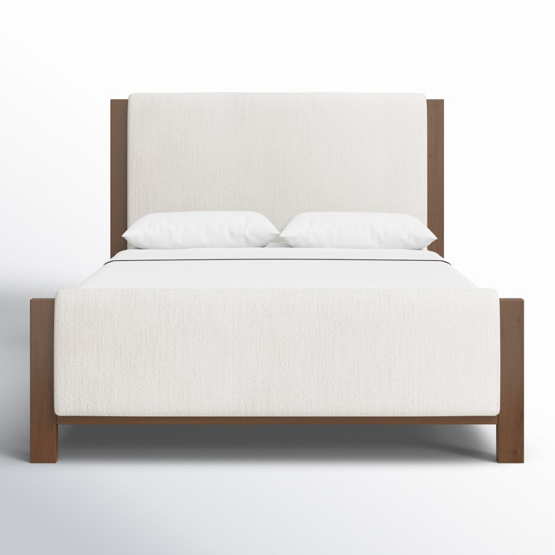 Willem Solid Wood Bed, Queen, Crypton Wayfarer Snow