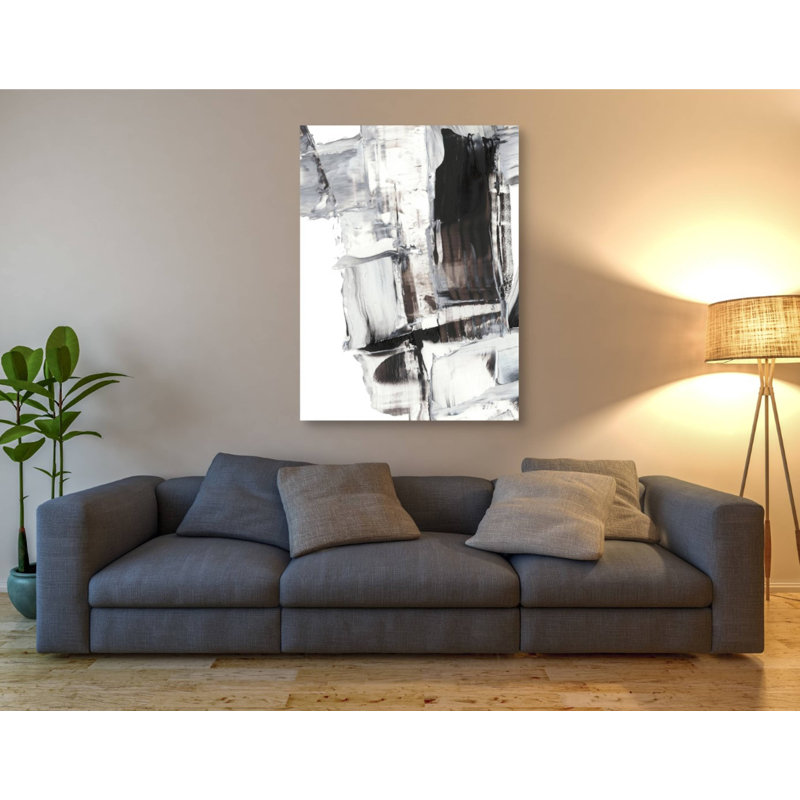 «Topple III» par Ethan Harper, art mural sur toile, H 54 po x l 40 po x P 1,5 po