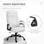 Fauteuil de direction avec siège large, chaise de bureau d'ordinateur