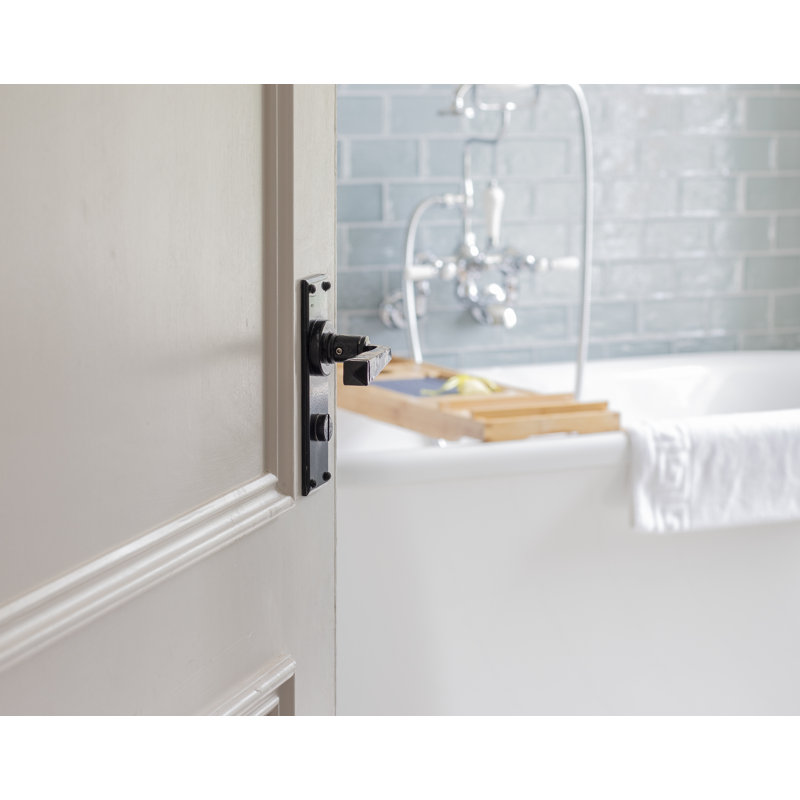 Avon Bathroom Door Handle, Black