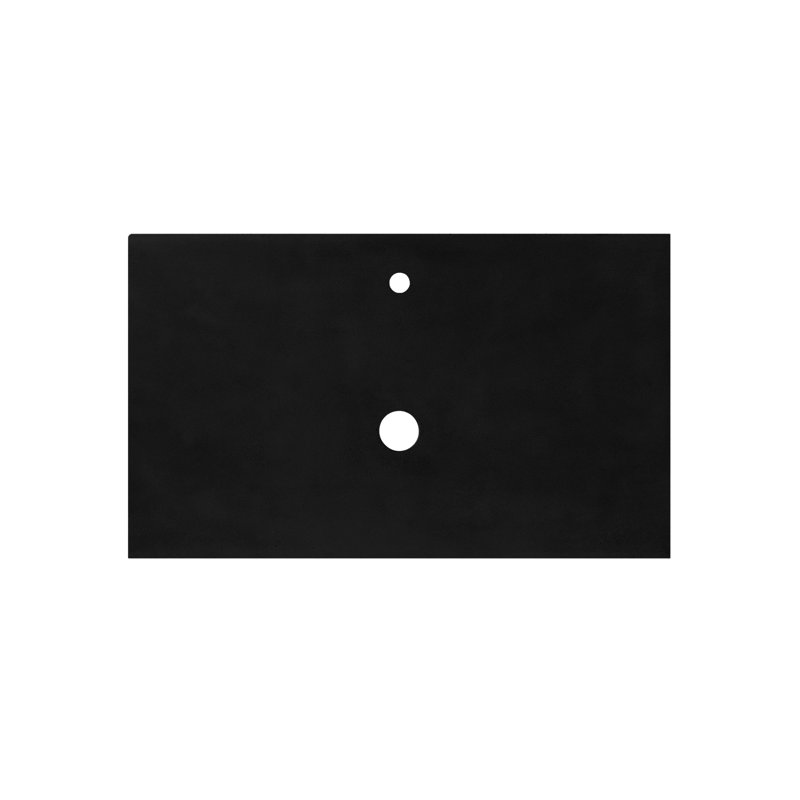 36.5" Single Bathroom Vanity Top, No Hole, Charcoal