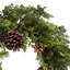 Couronne de 24 po en faux cèdre rustique 24 po avec pommes de pin pour décoration de Noël