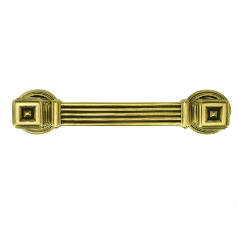 INNSBRUCK 3-1/2" CENTER TO CENTER PULL IN BURNISHED BRASS PLATE