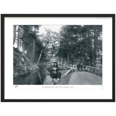 Llangollen, On The Canal 1913 by Francis Frith - Single Picture Frame Print