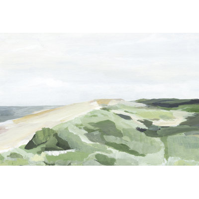 Coastline Greenery II - Wrapped Canvas Painting