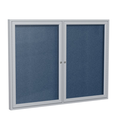 Ghent Vinyl Enclosed Cabinet Bulletin Board