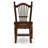 Dover Kitchen Dining Chairs - Slat Back Wood Seat Chairs, Set of 2, Mahogany-415261317