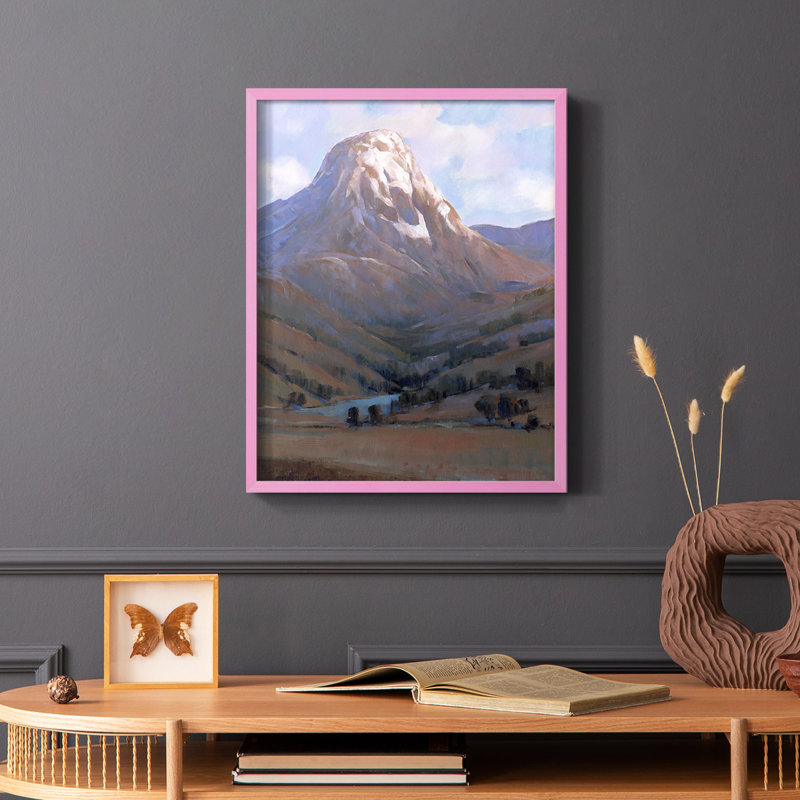«Epic I», reproduction encadrée - bois massif, Rose, H 10 po x l 8 po