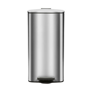 Stainless Steel Step On Kitchen Trash Can - 30L