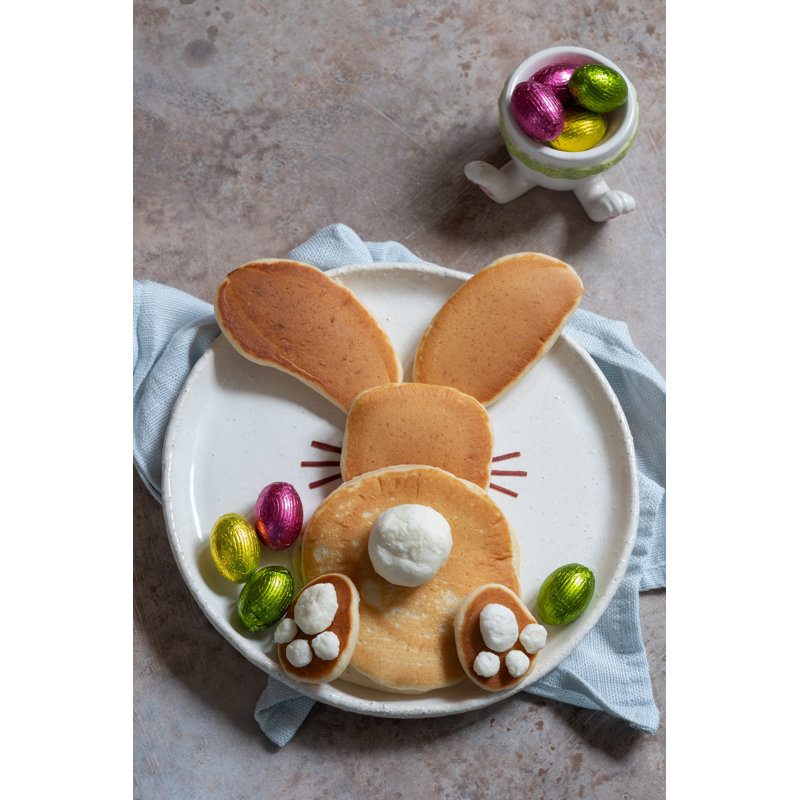 Easter Bunny Pancakes - Wrapped Canvas Print, 91cm H x 61cm W x 3.8 cm D