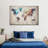 Abalone World Map Canvas Print-92517233