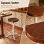 Tabouret de bar pivotant vintage 22,04 à 25,98 pouces avec tabourets de comptoir industriels réglables pour îlot de cuisine avec repose-pieds