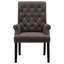 Chaise rembourrée avec accoudoirs de salle à manger-1537304192