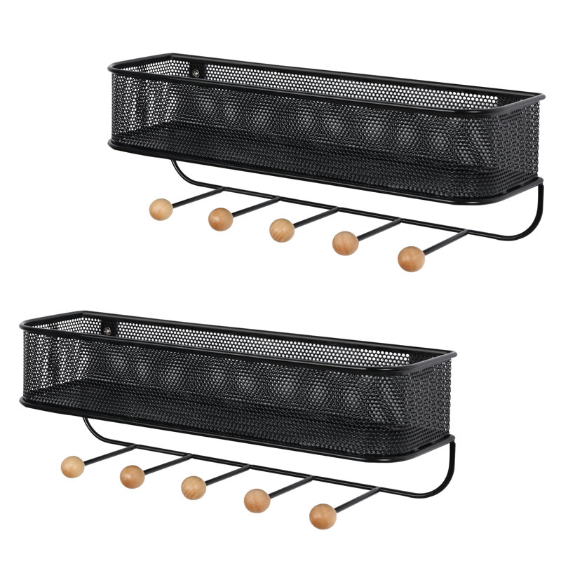 Journie Metal Wall Organizer with Wall Baskets