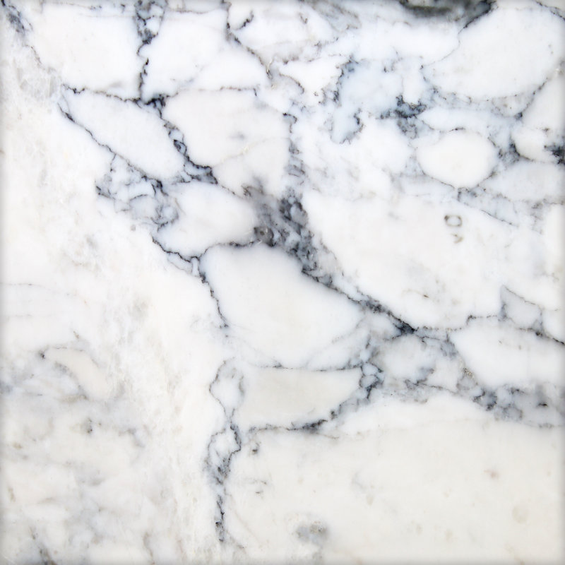 White Marble Texture by Modify260 - Wrapped Canvas Print, 30cm H x 30cm W x 3.8 cm D